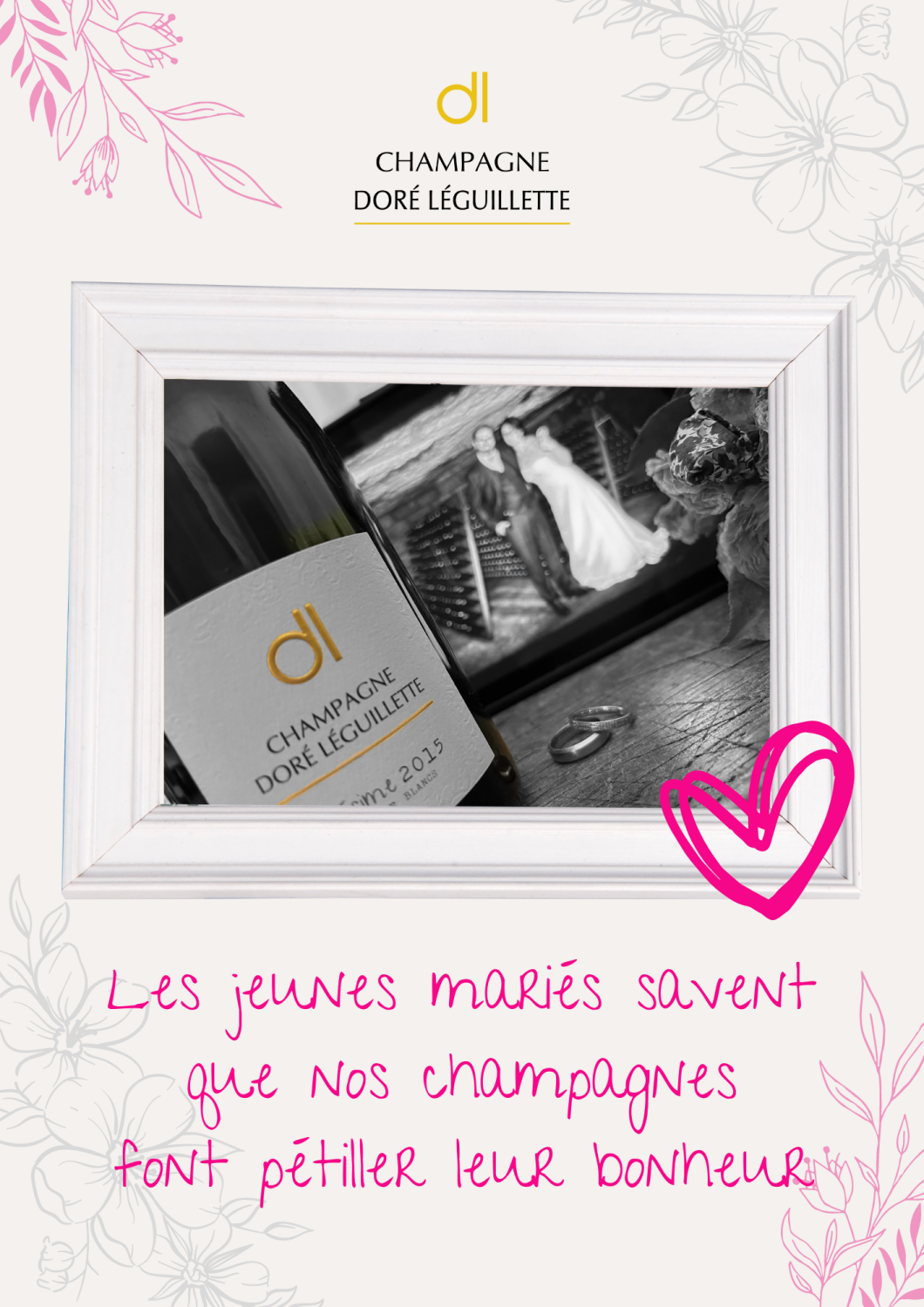Brochure mariage Champagne Doré Léguillette